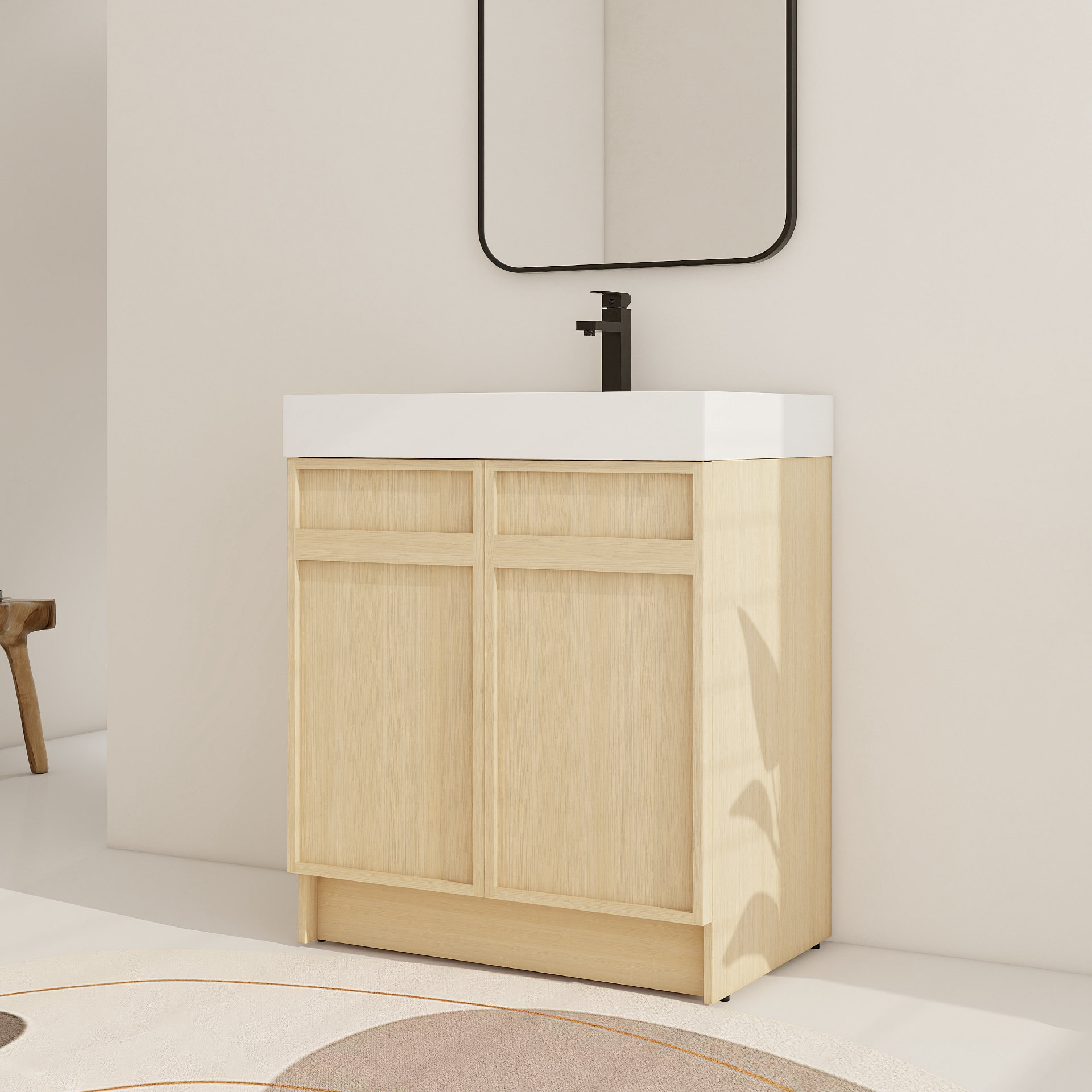 Ebern Designs Evonnia 30 Inch Vanity, 30 bathroom vanity with top, 30 ...